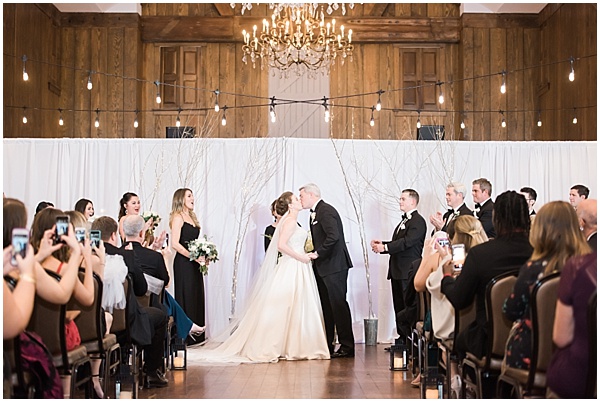 Normandy Farm Hotel | Wedding Ceremony | First Kiss | Morgan Wedding | Brooke Bakken Photography | Destination Wedding Photographer