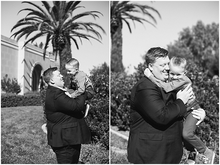 Newport Beach, CA Wedding | Groom & Ring Bearer | Photography by California wedding photographer Brooke Bakken | www.brookebakken.com