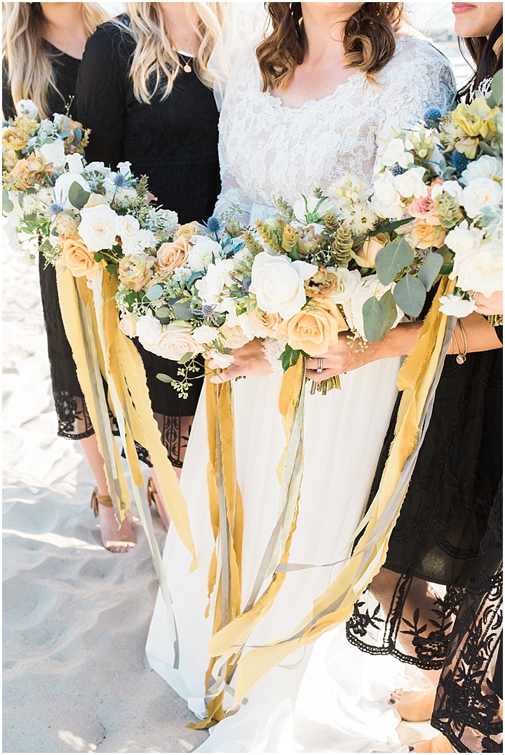 Newport Beach, CA Wedding | Bridal Party | Beautiful Bridesmaids Bouquets | Photography by California wedding photographer Brooke Bakken | www.brookebakken.com