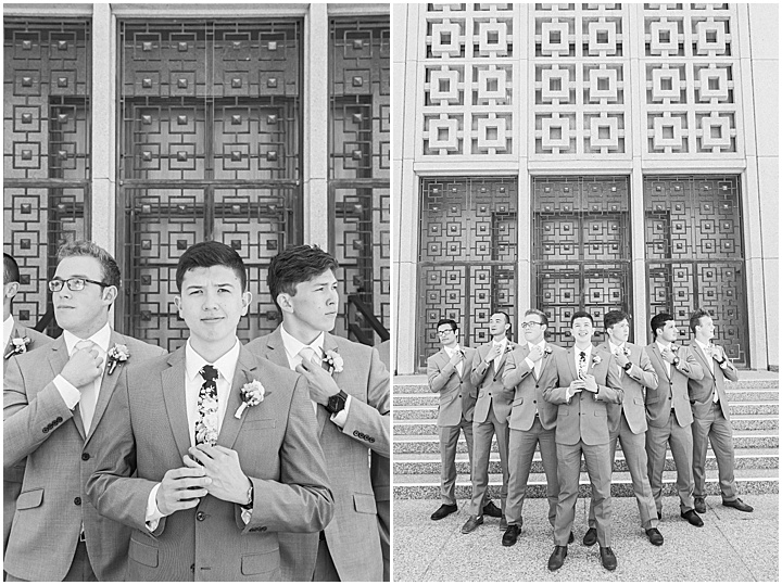 LA Temple Wedding | Groomsmen | Groomsmen Attire | Brooke Bakken Photography | California Wedding Photographer
