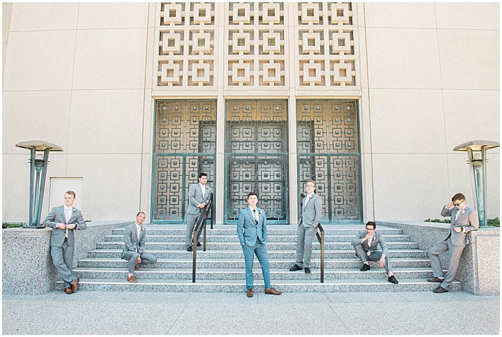 LA Temple Wedding | Groomsmen | Groomsmen Attire | Brooke Bakken Photography | California Wedding Photographer