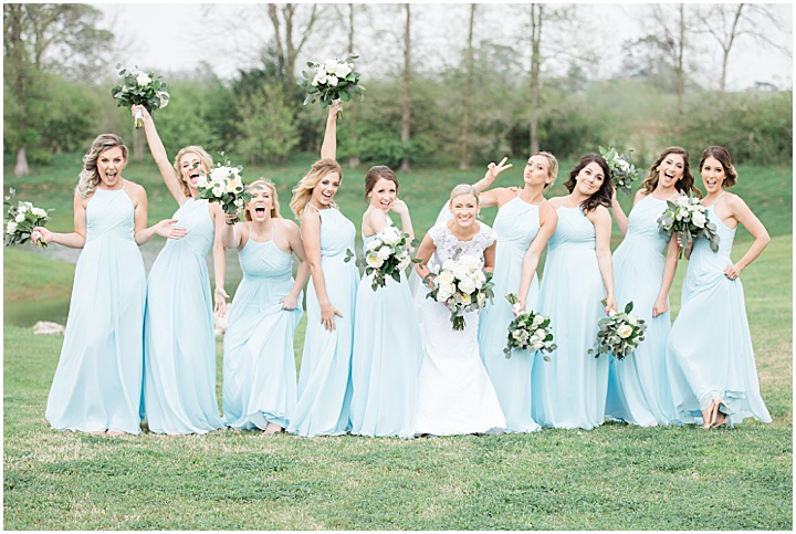 Houston, Texas Wedding | Bridesmaids | Wedding Party Photos | Pastel Blue Wedding | Texas Wedding Photographer | Brooke Bakken Photography | www.brookebakkenn.com