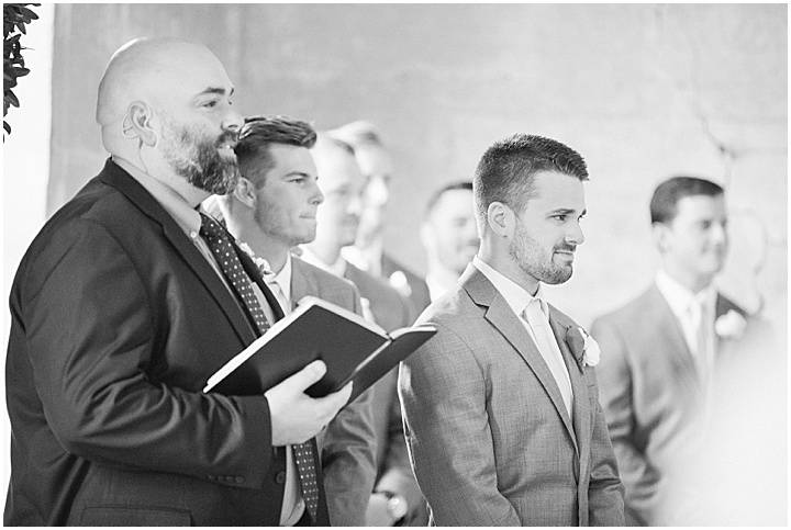 Houston Texas Wedding | Groom's Reaction | Texas Wedding Photographer | Wedding Ceremony | Church Wedding | Brooke Bakken Photography | www.brookebakken.com