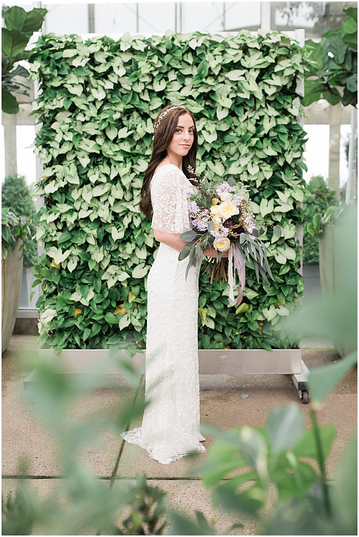 Utah Temple Wedding | LDS Wedding | Cactus & Tropicals Greenhouse | First Look Session | Bridal Portraits | Bridal Bouquet | Wedding Flowers | Brooke Bakken Photography | Utah Wedding Photographer | www.brookebakken.com