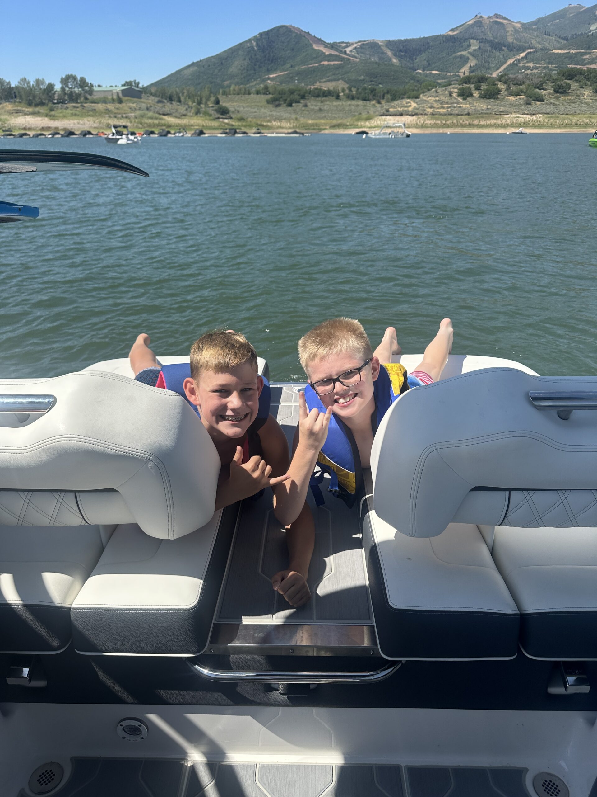 Summer recap boating with boys