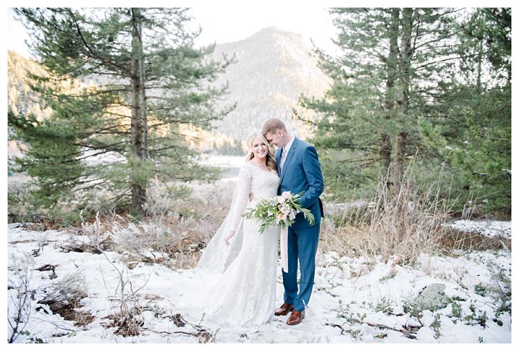 Dreamy winter bridals in Utah by Brooke Bakken Photography