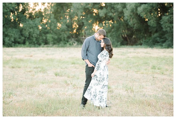 Provo engagement session in a field by Utah wedding photographer Brooke Bakken