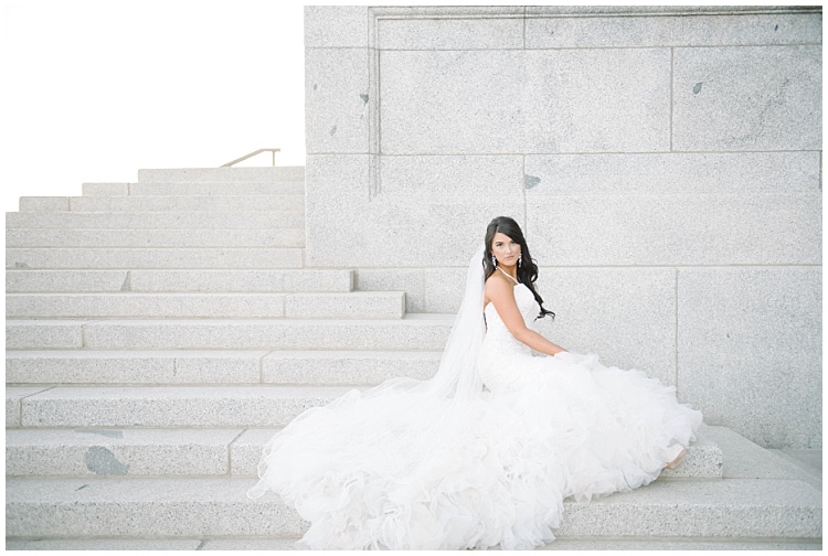 Steps at the Utah State Capitol | Brooke Bakken | Utah Bridal Photographer