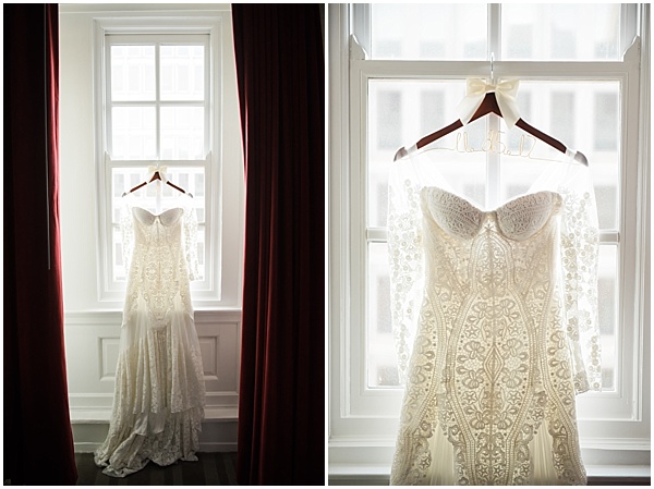 Hanging Wedding Dress | Colleen & John | Brooke Bakken Photography | Destination Wedding Photographer