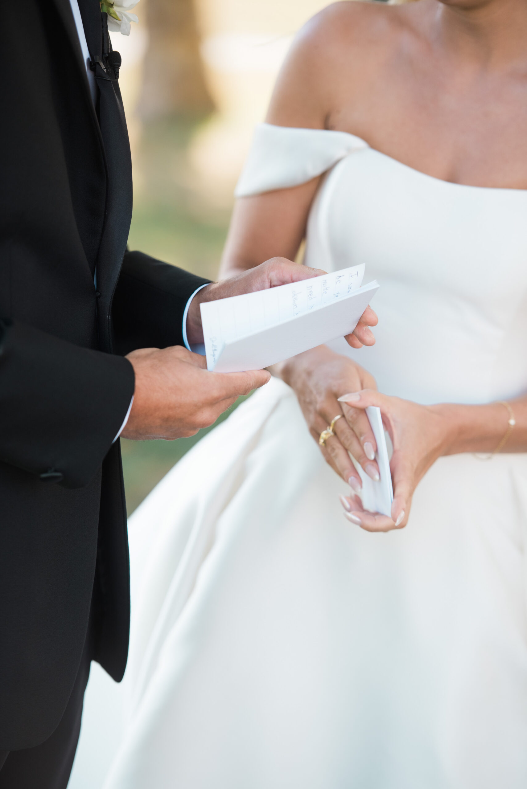 Private wedding vows