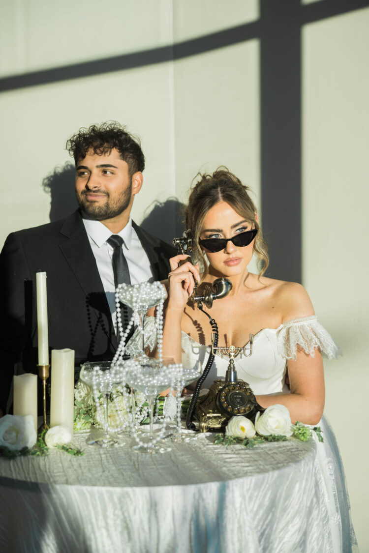 Editorial Wedding photography with dark and moody wedding aesthetic
